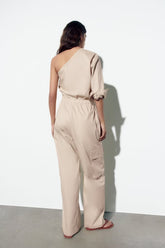 Personalisierte Street Jumpsuit Hose Werkzeug Einfarbig Einfache Freizeithose